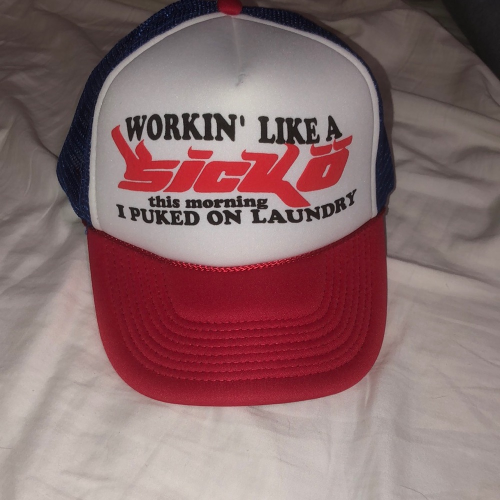 3 Sicko Trucker hats. You can buy 1 of all 3 just let me know.